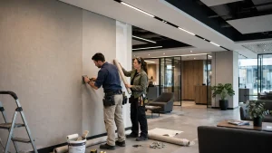 Wallcovering Installation Tips for Modern Commercial Interiors